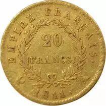 France Napoleon I - 20 Gold Francs, Empire - 1811 A Paris