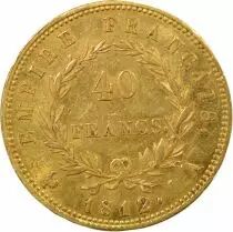 France Napoleon I - 40 Gold Francs, Laureate Head, Empire - 1812 A Paris