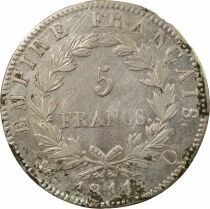 France Napol&eacute;on I - 5 Francs Argent, Empire - 1811 Q Perpignan