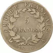 France Napoléon I - 5 Francs Argent, Empire - 1813 A Paris