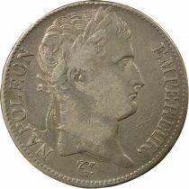 France Napol&eacute;on I - 5 Francs Argent, Empire - 1814 Q Perpignan