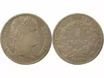 France Napoléon I - 5 Francs Argent, Tête laurée, République - 1808 M Toulouse