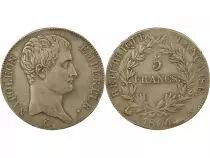 France Napoleon I - 5 Silver Francs, Bare Head, Gregorian Cal. - 1806 A Paris