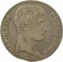 France Napoleon I - 5 Silver Francs, Bare Head Gregorian Cal. - 1807 B Rouen