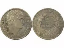 France Napoleon I - 5 Silver Francs, Empire - 1809 B Rouen