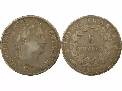 France Napoleon I - 5 Silver Francs, Empire - 1809 I Limoges