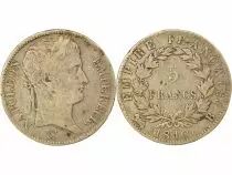 France Napoleon I - 5 Silver Francs, Empire - 1810 B Rouen