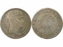 France Napoleon I - 5 Silver Francs, Empire - 1810 W Lille