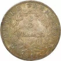 France Napoleon I - 5 Silver Francs, Empire - 1811 A Paris