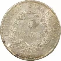France Napoleon I - 5 Silver Francs, Empire - 1811 A Paris