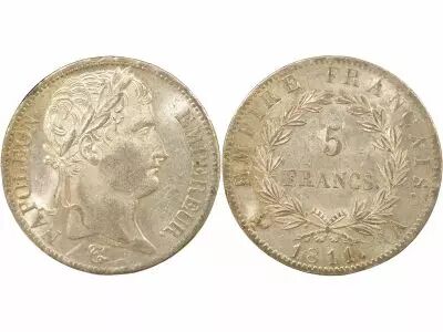 France Napoleon I - 5 Silver Francs, Empire - 1811 A Paris