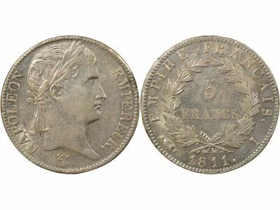 France Napoleon I - 5 Silver Francs, Empire - 1811 I Limoges