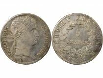 France Napoleon I - 5 Silver Francs, Empire - 1812 H La Rochelle