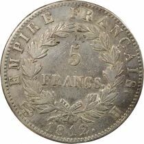 France Napoleon I - 5 Silver Francs, Empire - 1812 H La Rochelle