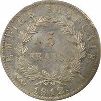France Napoleon I - 5 Silver Francs, Empire - 1812 I Limoges