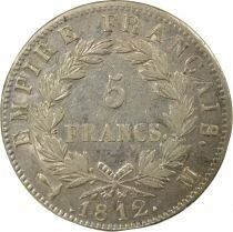 France Napoleon I - 5 Silver Francs, Empire - 1812 M Toulouse