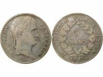 France Napoleon I - 5 Silver Francs, Empire - 1812 MA Marseille