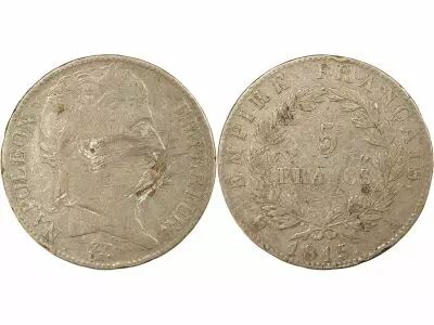 France Napoleon I - 5 Silver Francs, Hundred Days - 1815 A Paris