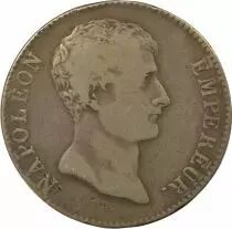 France Napoleon I - 5 Silver Francs, transitional type - Year 12 K Bordeaux