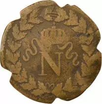 France Napoléon I - Décime, Siège de Strasbourg - 1815 BB