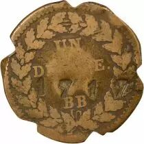 France Napoléon I - Décime, Siège de Strasbourg - 1815 BB