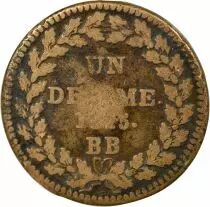 France Napoléon I - Décime, Siege of Strasbourg - 1815 BB