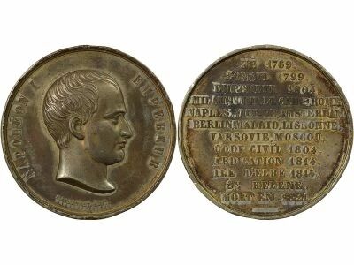 France Napol�on I - M�daille Etain - XIXe Si�cle