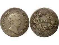 France Napol&eacute;on I - Quart de Franc Argent, Cal. R&eacute;volutionnaire - An 12 A Paris
