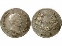 France Napol&eacute;on I - Quart de Franc Argent, Cal. R&eacute;volutionnaire - An 13 A Paris