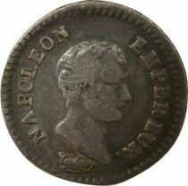 France Napol&eacute;on I - Quart de Franc Argent, Cal. R&eacute;volutionnaire - An 13 H La Rochelle