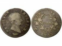 France Napol&eacute;on I - Quart de Franc Argent, Cal. R&eacute;volutionnaire - An 13 K Bordeaux