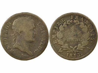 France Napoleon I - Silver Franc, Empire - 1813 A Paris
