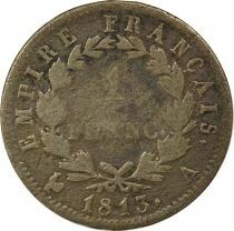 France Napoleon I - Silver Franc, Empire - 1813 A Paris