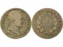 France Napoleon I - Silver Franc, Empire - 1813 Utrecht