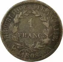 France Napoleon I - Silver Franc, Republic - 1808 A Paris