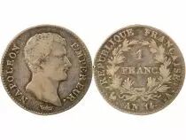 France Napoleon I - Silver Franc, Republic - Year 14 A Paris