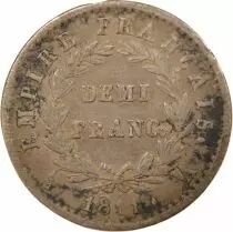 France Napoleon I -Half Silver Franc, Empire - 1811 A Paris