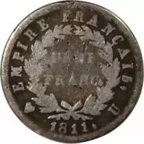 France Napoléon Ier - 1/2 Franc Argent 1811 U Turin