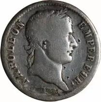 France Napoléon Ier - 1 Franc Argent 1810 L Bayonne \ Variété L À Droite\ 