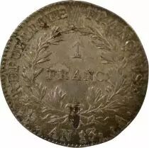 France Napoléon Ier - 1 Franc Argent An 13 A Paris Type République