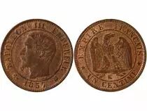 France Napoléon III - 1 Centime 1857 K Bordeaux