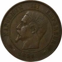France Napol&eacute;on III - 10 Centimes, T&ecirc;te nue - 1856 A Paris