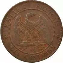 France Napol&eacute;on III - 10 Centimes 1854 D Lyon