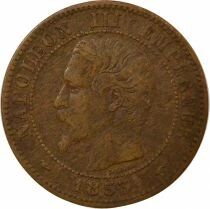 France Napoleon III - 2 Centimes, Bare Head - 1853 A Paris