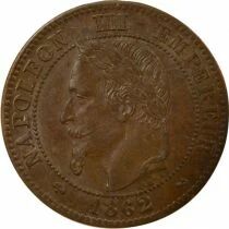 France Napoleon III - 2 Centimes, Laureate Head - 1862 K Bordeaux