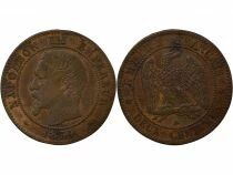 France Napol&eacute;on III - 2 Centimes, T&ecirc;te nue  - 1854 A Paris