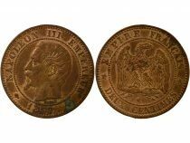 France Napol&eacute;on III - 2 Centimes, T&ecirc;te nue - 1857 W Lille