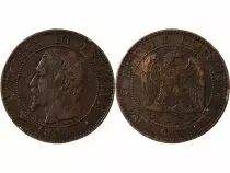 France Napoléon III - 2 Centimes 1854 BB Strasbourg