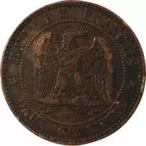 France Napoléon III - 2 Centimes 1854 BB Strasbourg