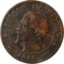 France Napoléon III - 2 Centimes 1855 B Rouen Variété Ancre